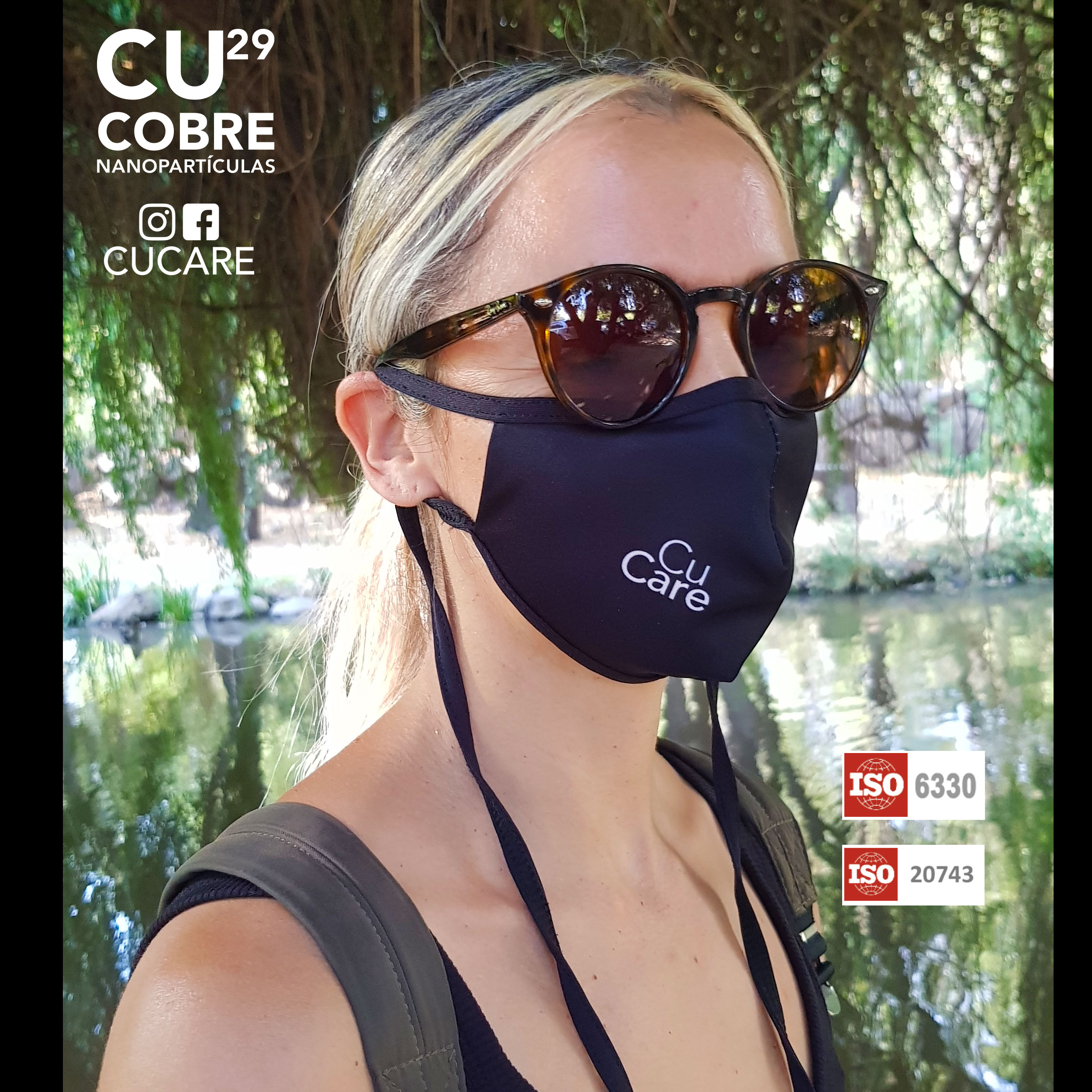 Mascarilla con Nanopartículas de cobre
